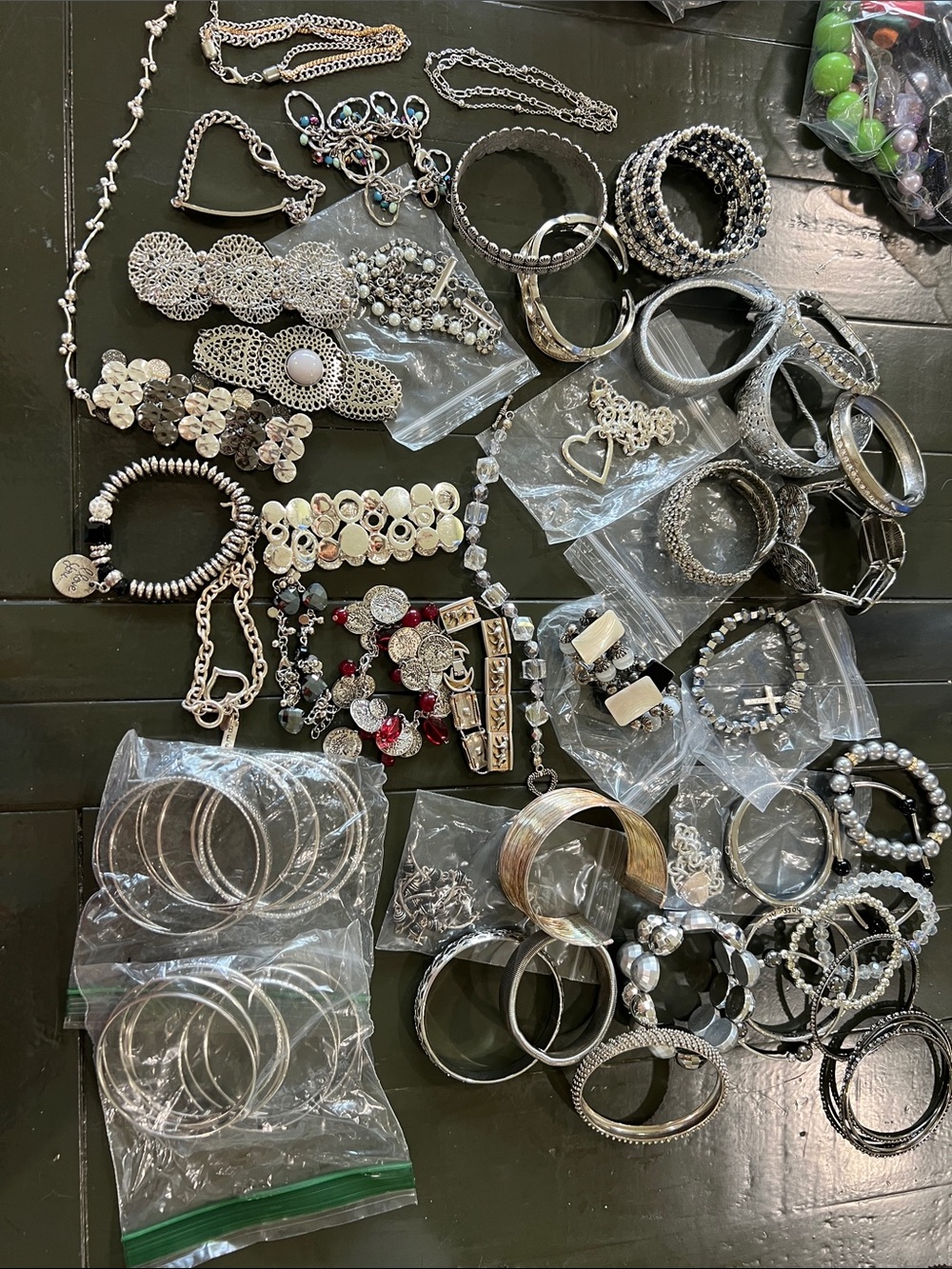 Silver-Tone Mixed Women’s Bracelet & Bangle Set